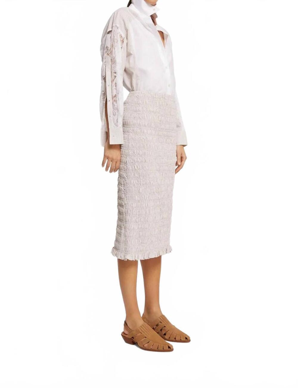 NEW ROSEANNA ida midi skirt in beige